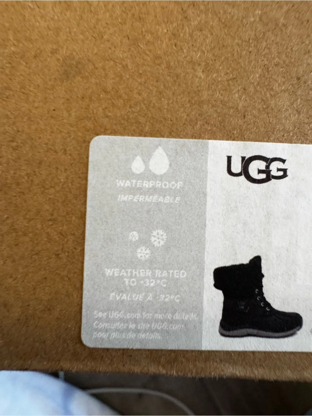 UGG Adirondack Boot III Black Waterproof Winter Boots Women’s Size 6 NIB